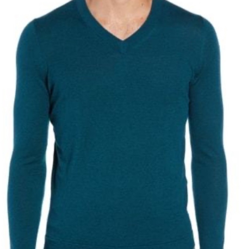 Ted Baker London Noel Slim Fit V Neck Wool Cashmere Blend Sweater